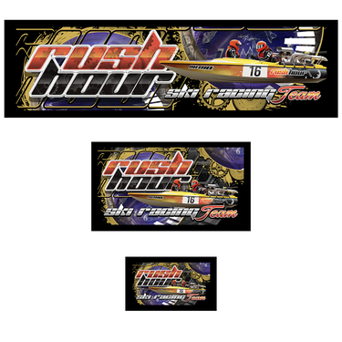 Rush Hour Ski Racing Team Bar Runner